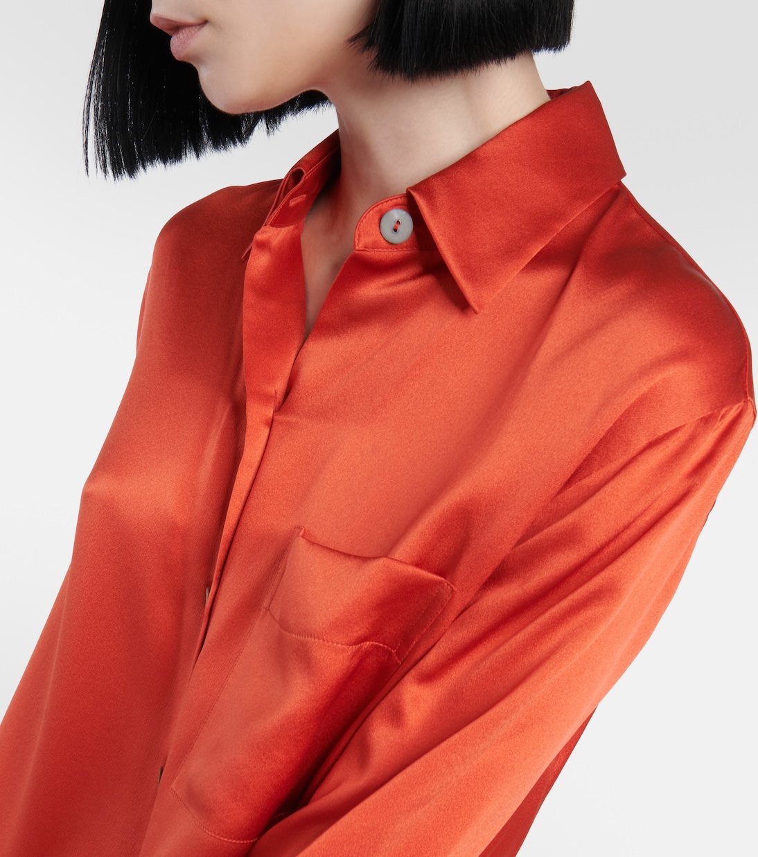 Silk satin blouse | Vince