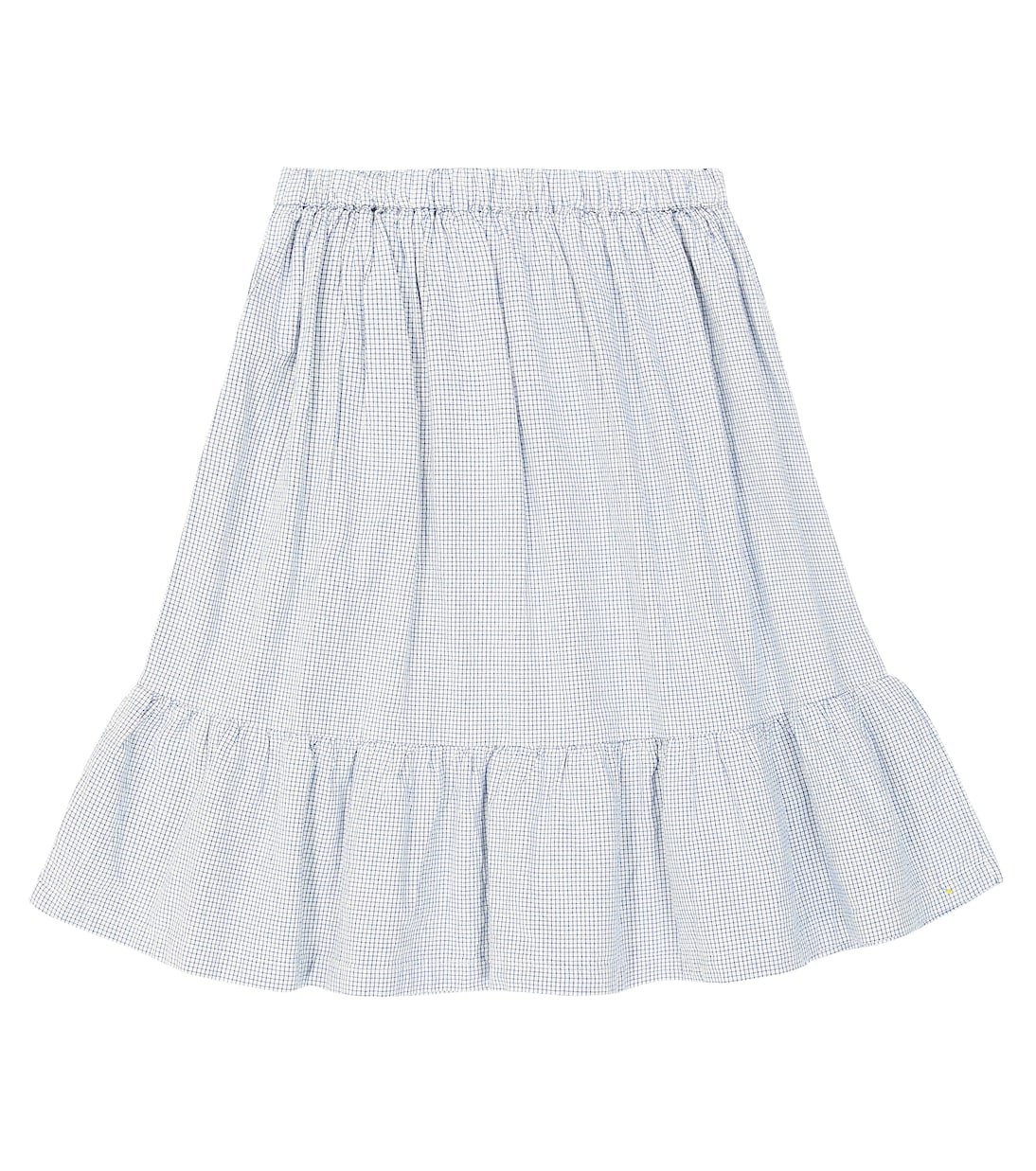 Jupe Tiny Poodle en coton à carreaux | Tinycottons