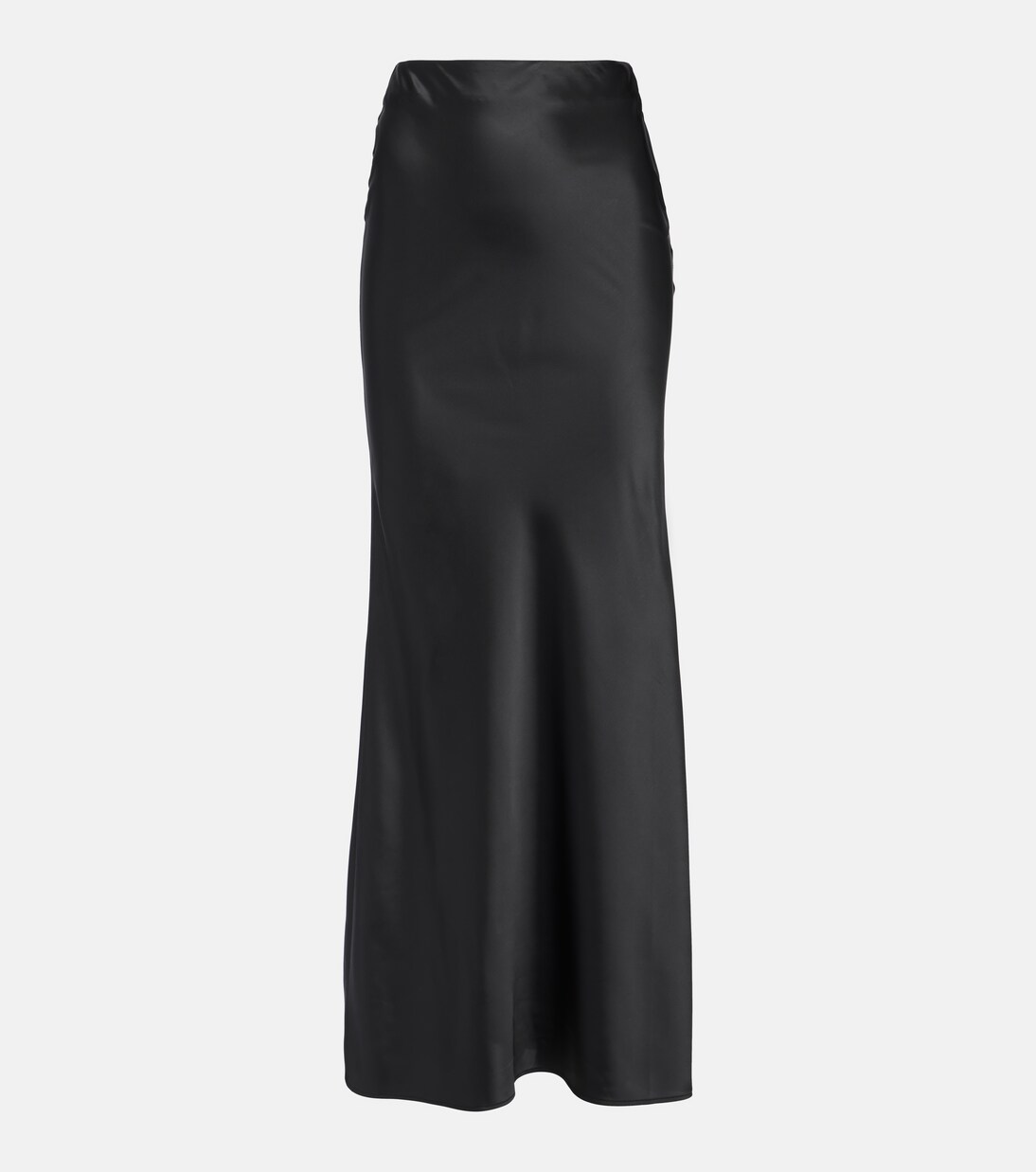 Drapy satin maxi skirt | Rotate