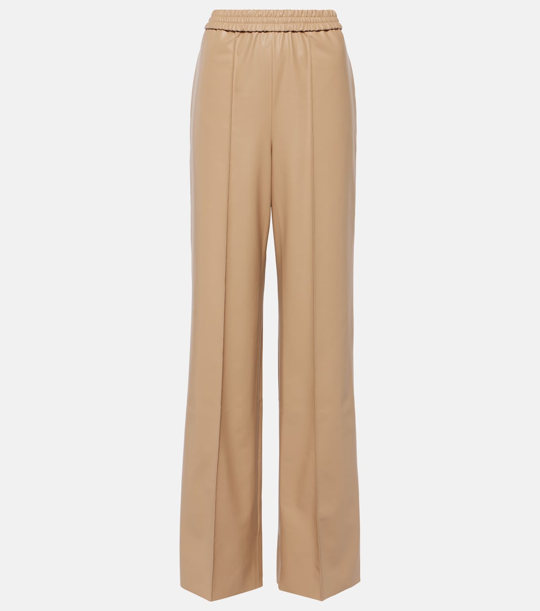 Weite High-Rise-Hose aus Lederimitat | Wolford
