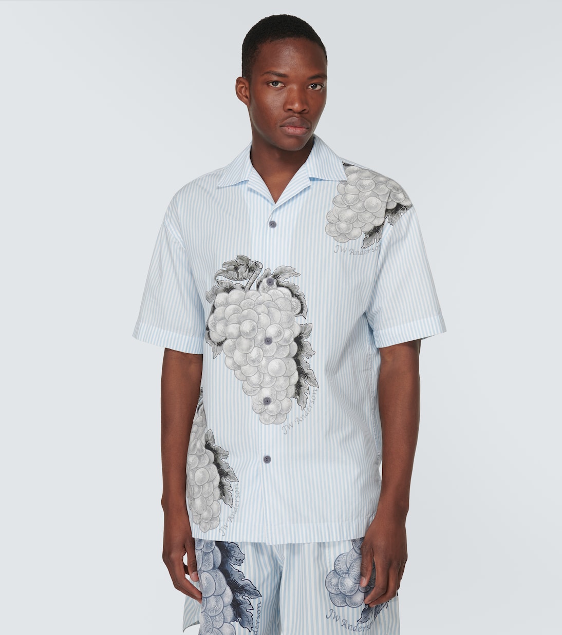 Camicia in popeline di cotone a righe | JW Anderson