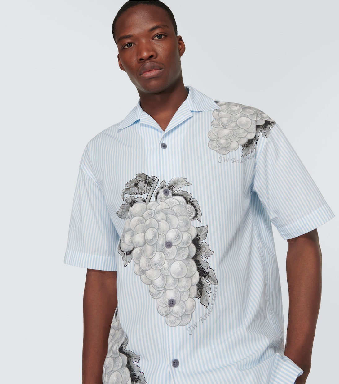 Camicia in popeline di cotone a righe | JW Anderson
