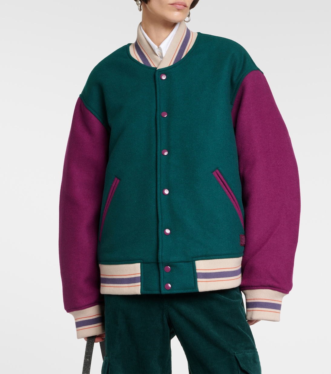 Wool-blend varsity jacket | Acne Studios