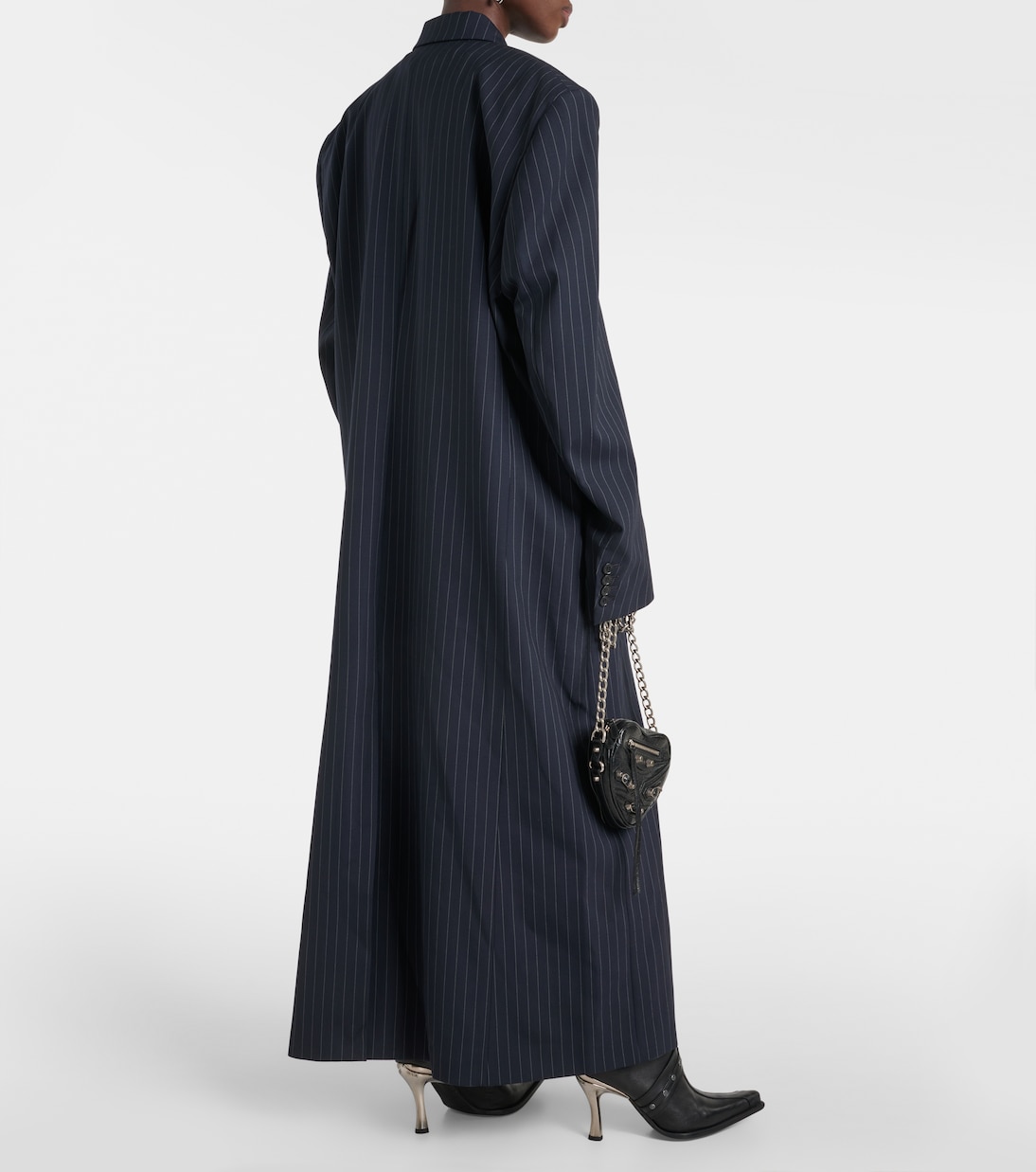 Cappotto gessato oversize in lana | Vetements