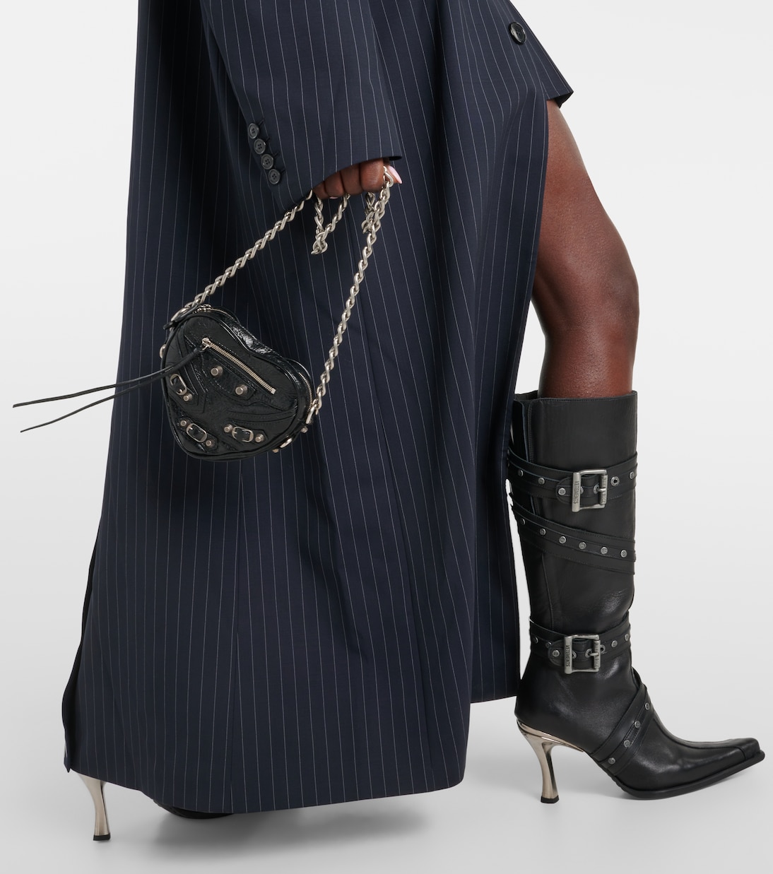 Cappotto gessato oversize in lana | Vetements