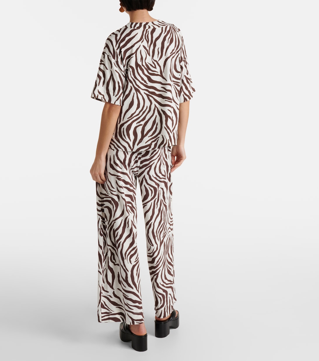 Siberia zebra-print jersey top | Max Mara