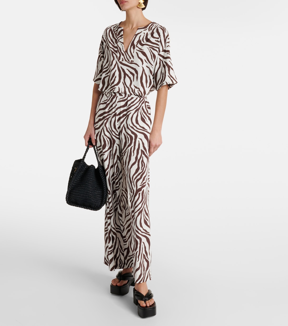Siberia zebra-print jersey top | Max Mara
