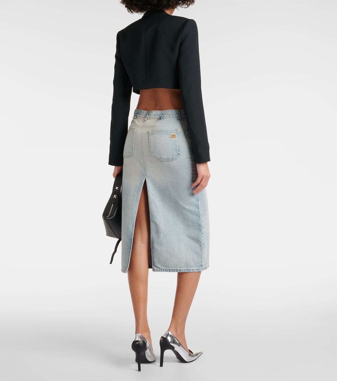 Scoop-neck cropped jacket | Courrèges