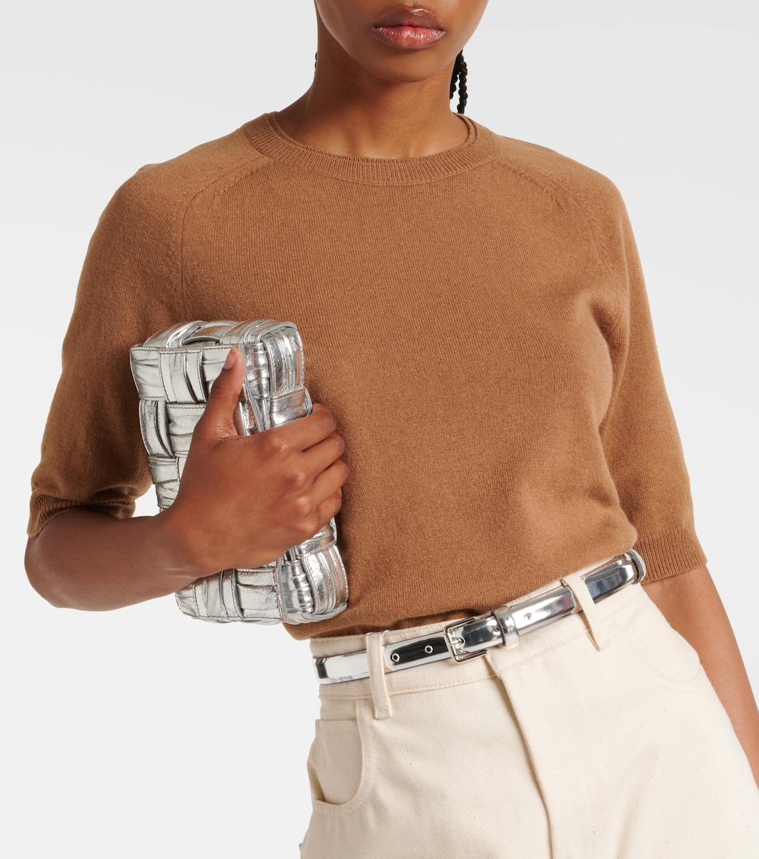 Cintura in pelle metallizzata | Max Mara