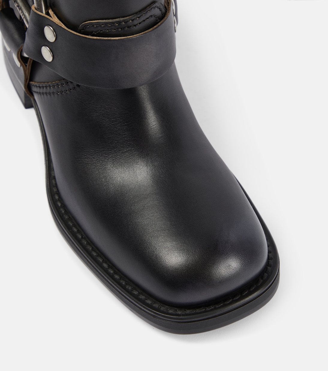 Stivali biker in pelle | Miu Miu