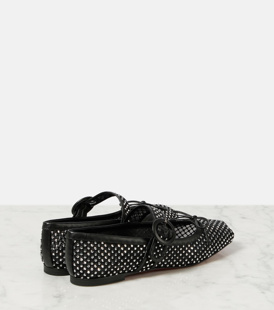 Mamastrapitina embellished mesh ballet flats | Christian Louboutin