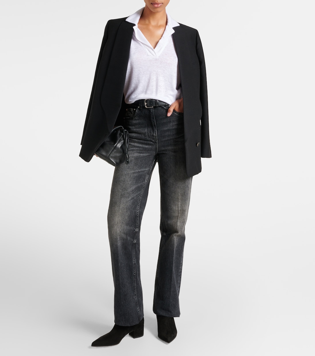 Stivaletti Lyell 45 in suede | Gianvito Rossi