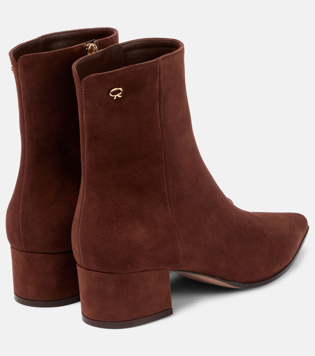 Stivaletti Lyell 45 in suede | Gianvito Rossi