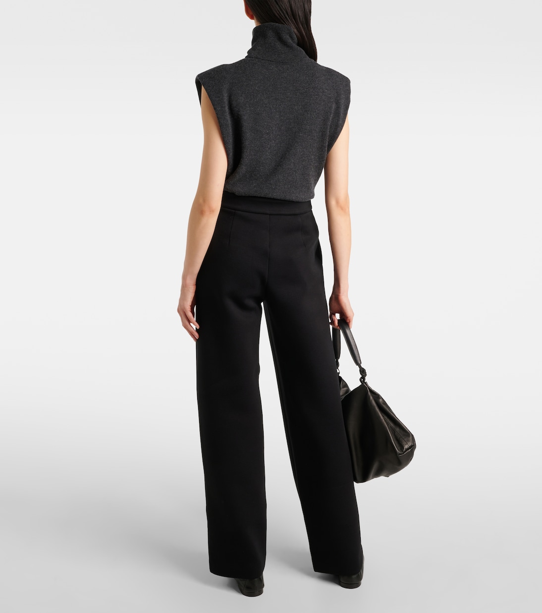 Weite High-Rise-Hose aus Jersey | 'S Max Mara
