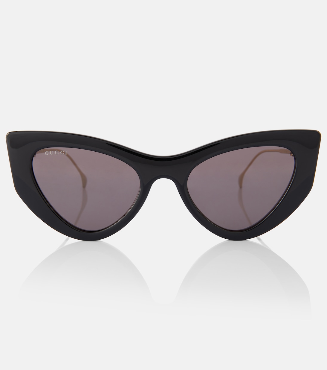 Double G cat eye sunglasses in black Gucci Mytheresa
