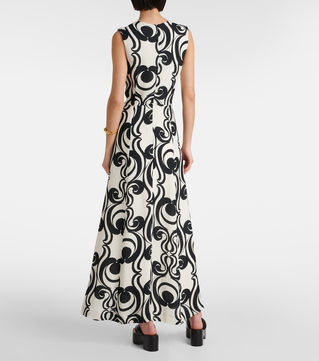 Printed crêpe maxi dress | Dries Van Noten