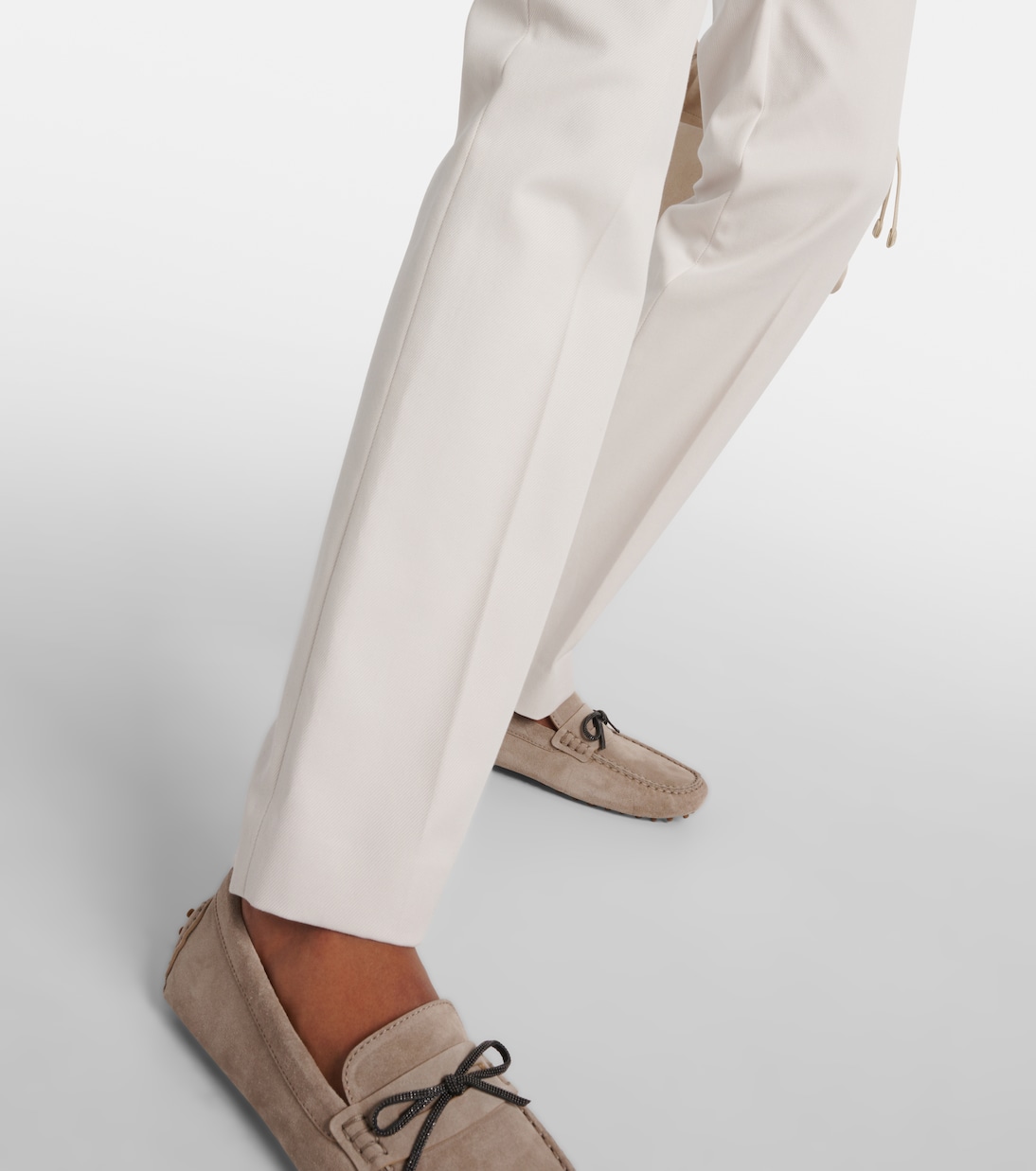 Cotton-blend slim pants | Brunello Cucinelli