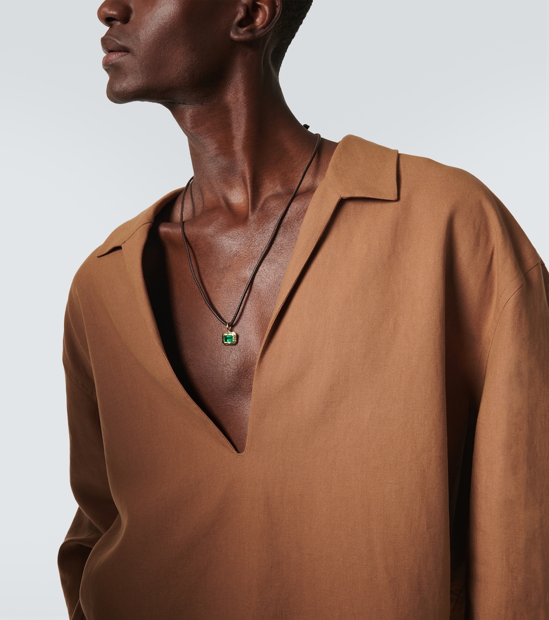 Collier en or 18 ct et émeraude | Octavia Elizabeth