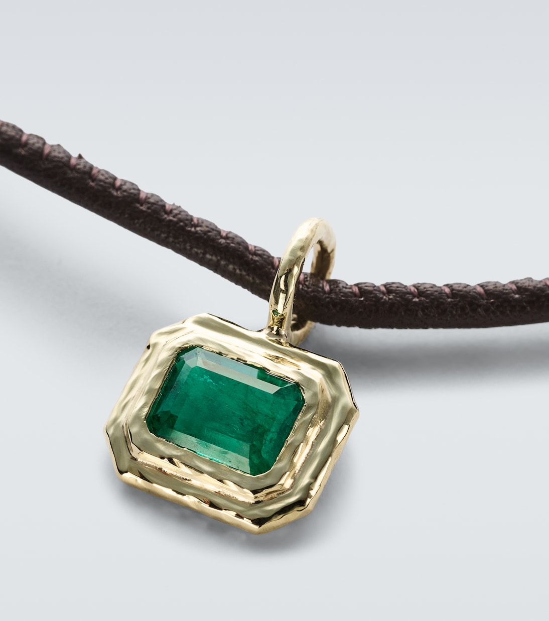 Collier en or 18 ct et émeraude | Octavia Elizabeth