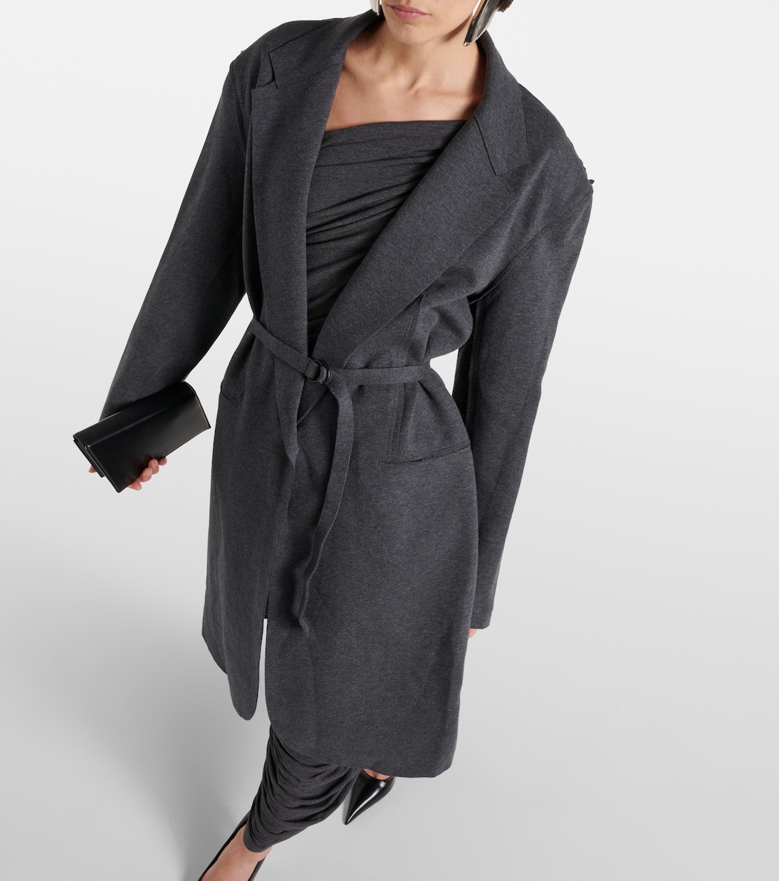 Abrigo oversized de mezcla de algodón | Norma Kamali