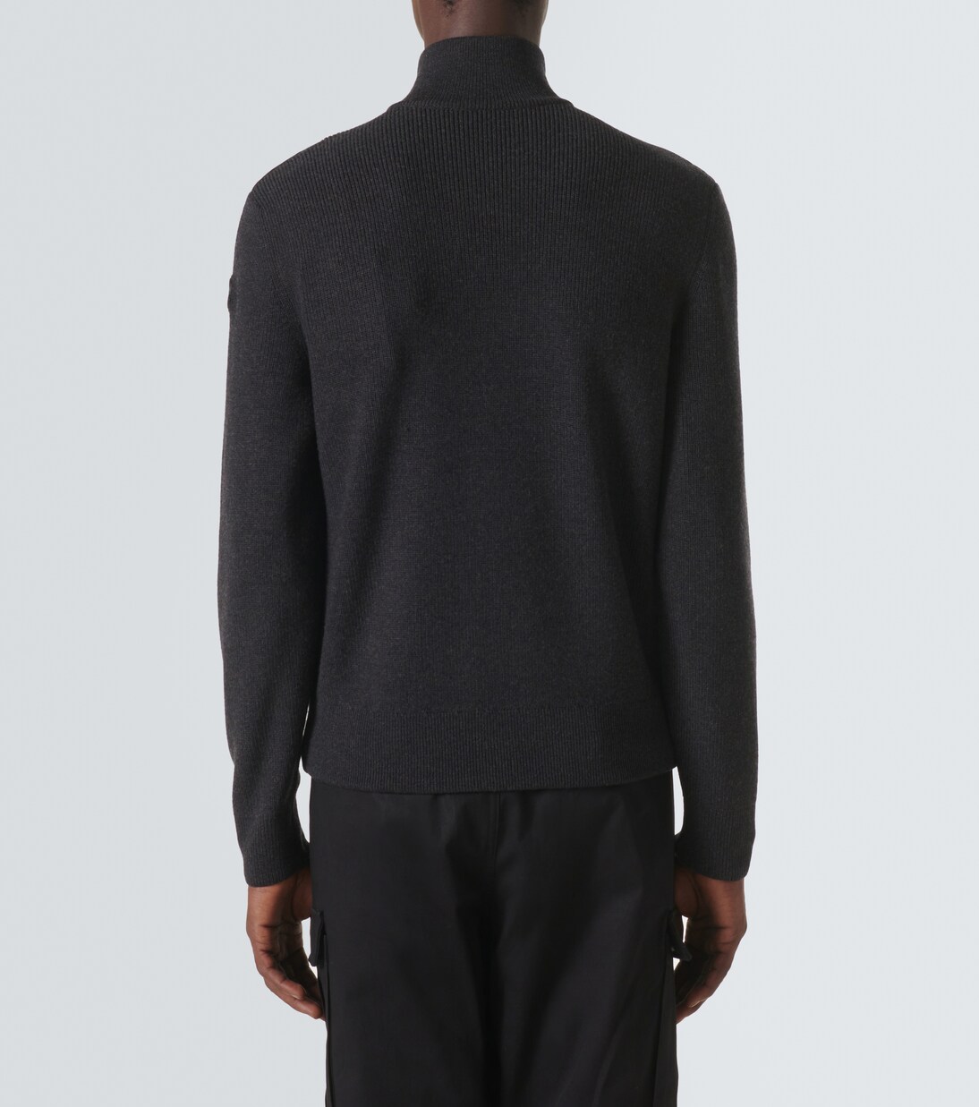 Jacke aus Wolle mit Leder | Moncler