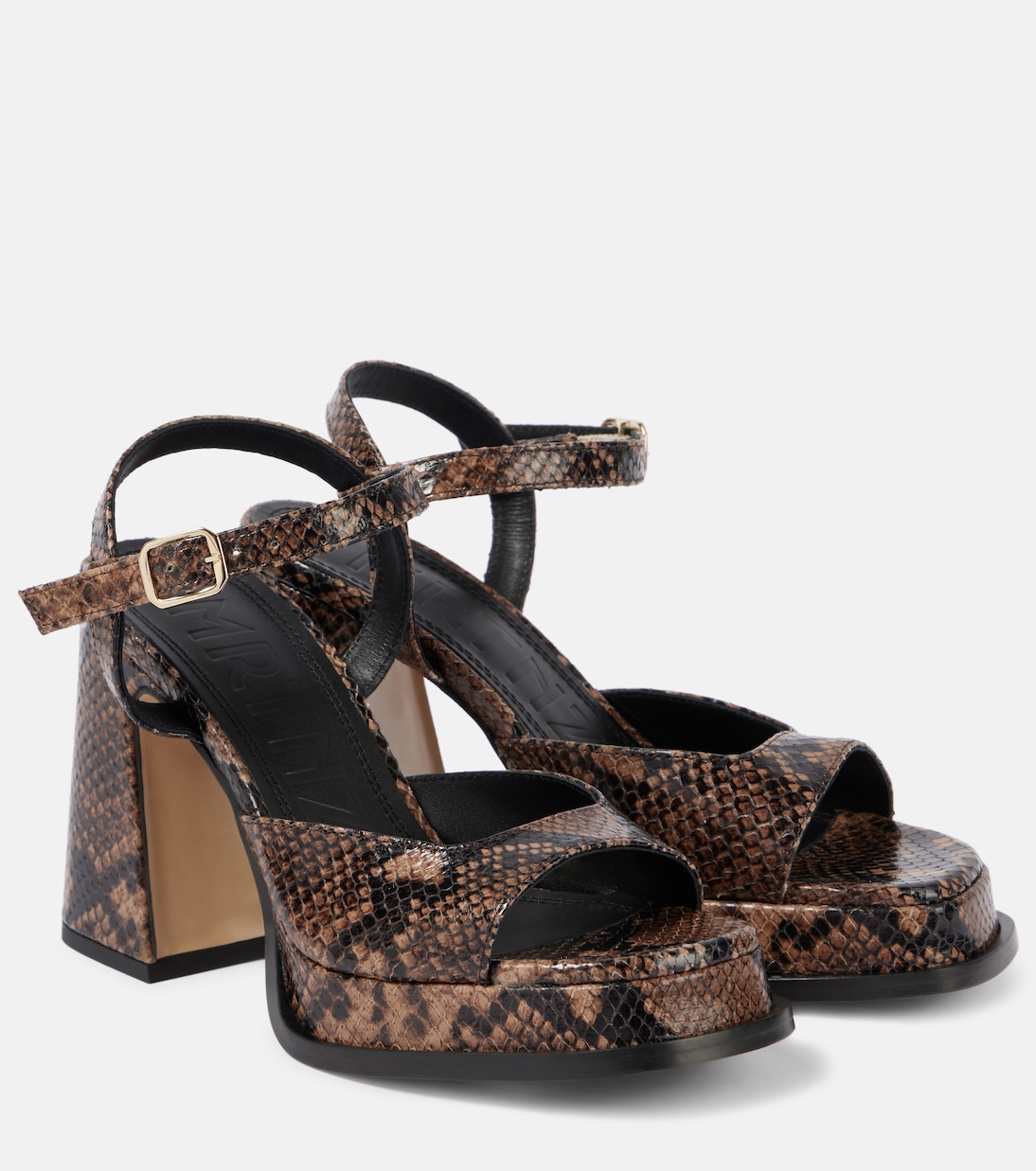 Gracia leather platform sandals | Souliers Martinez