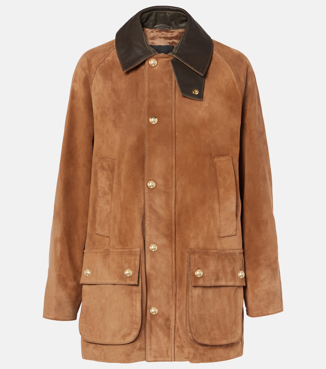 Kedem leather-trimmed suede jacket | Nili Lotan
