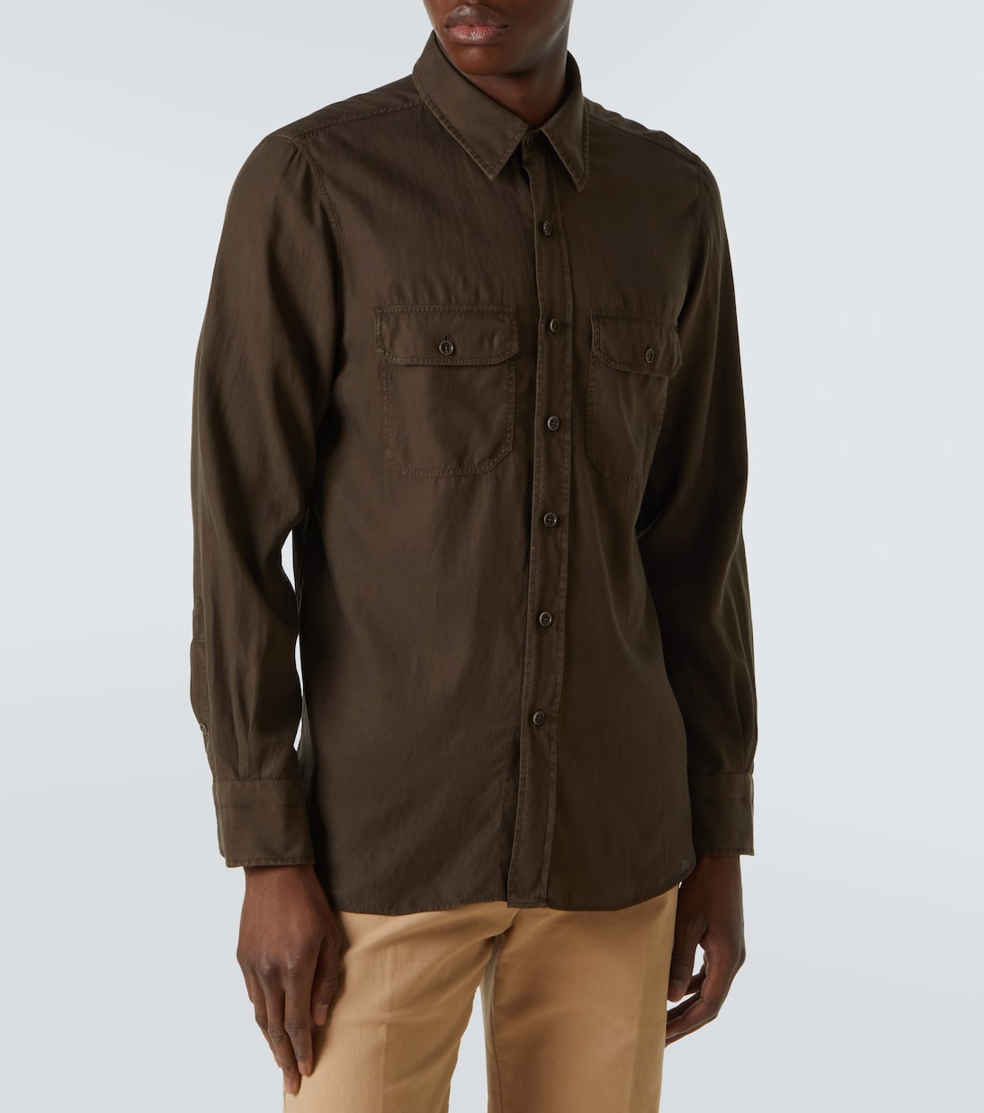 Hemdjacke aus Twill | Tom Ford