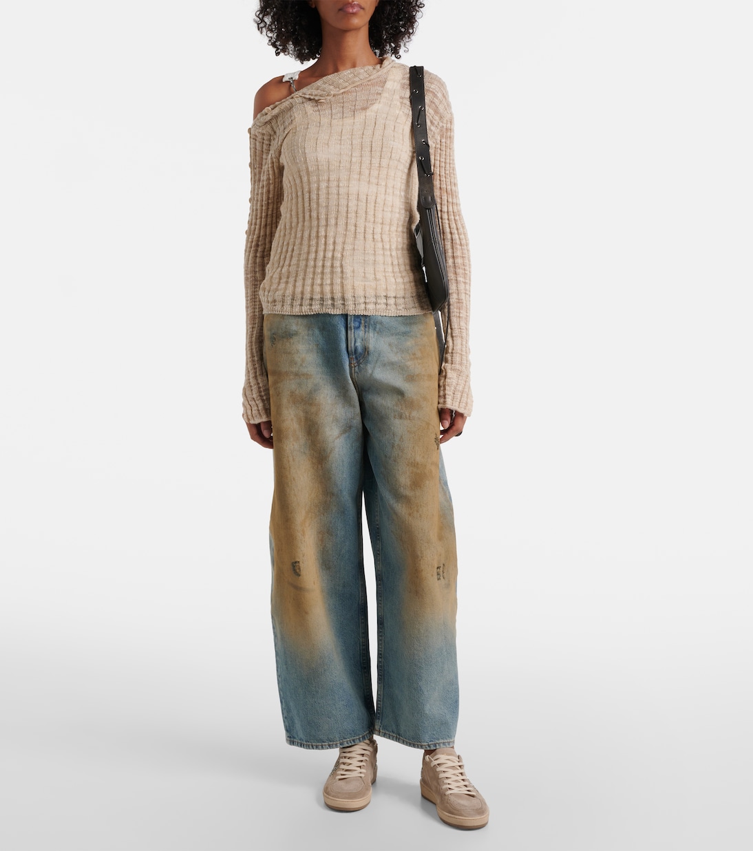 Baskets Ball Star en daim à paillettes | Golden Goose