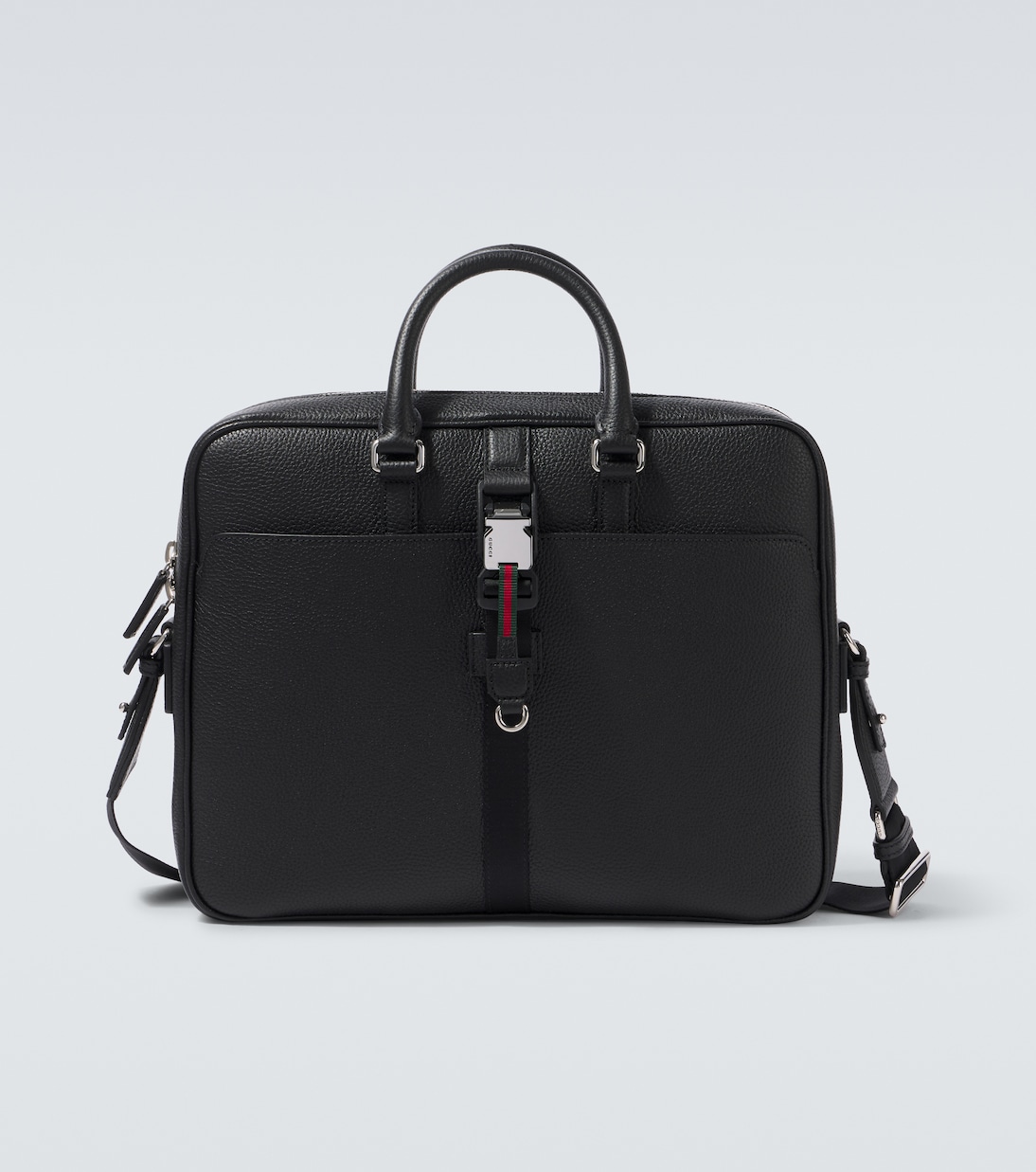 Aktentasche Web Stripe Medium aus Leder | Gucci