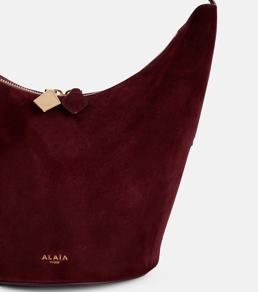 Secchiello Shape Small in suede e pelle | Alaïa