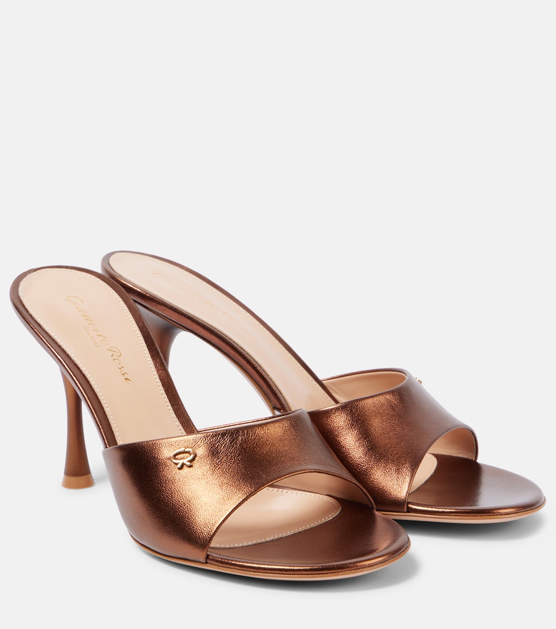 GIANVITO ROSSI Mule in Pelle per Giovani Stilisti