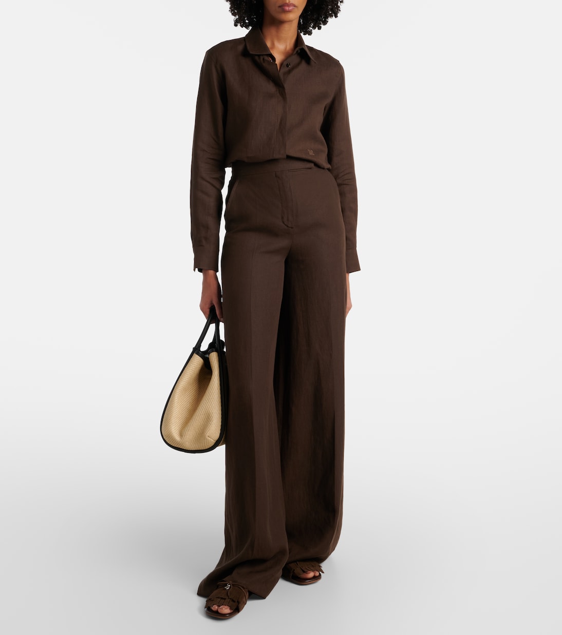 Tote Marine Small mit Leder | Max Mara