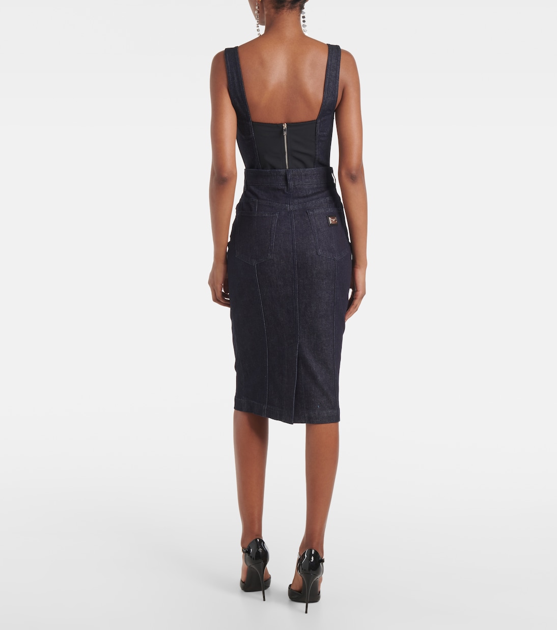 Falda midi de denim | Dolce&Gabbana