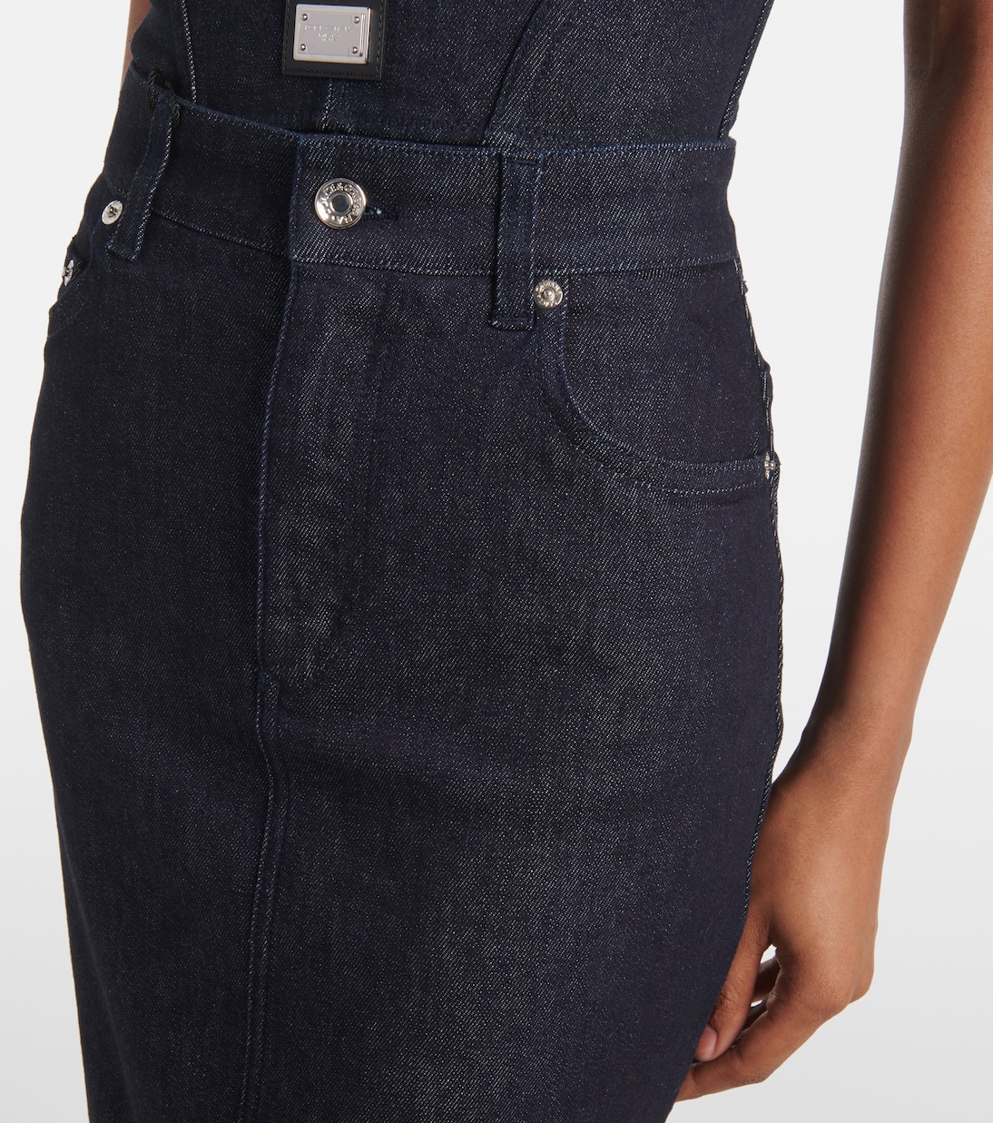 Falda midi de denim | Dolce&Gabbana