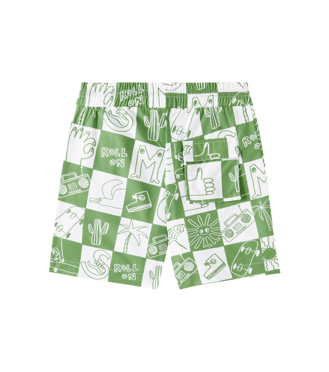 Checked printed cotton shorts | Stella McCartney Kids