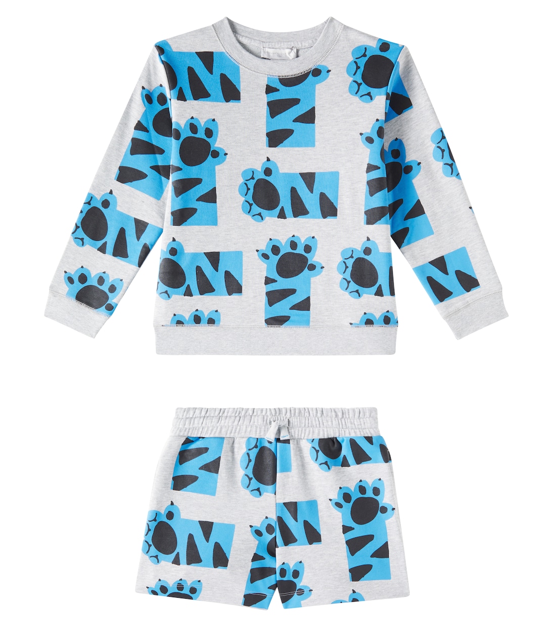 Cotton fleece sweatshirt and shorts set | Stella McCartney Kids