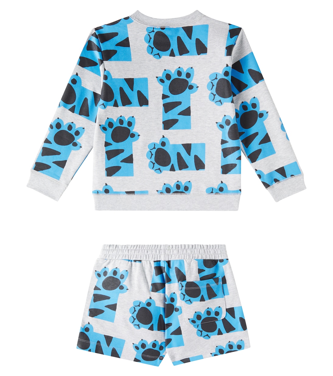 Cotton fleece sweatshirt and shorts set | Stella McCartney Kids