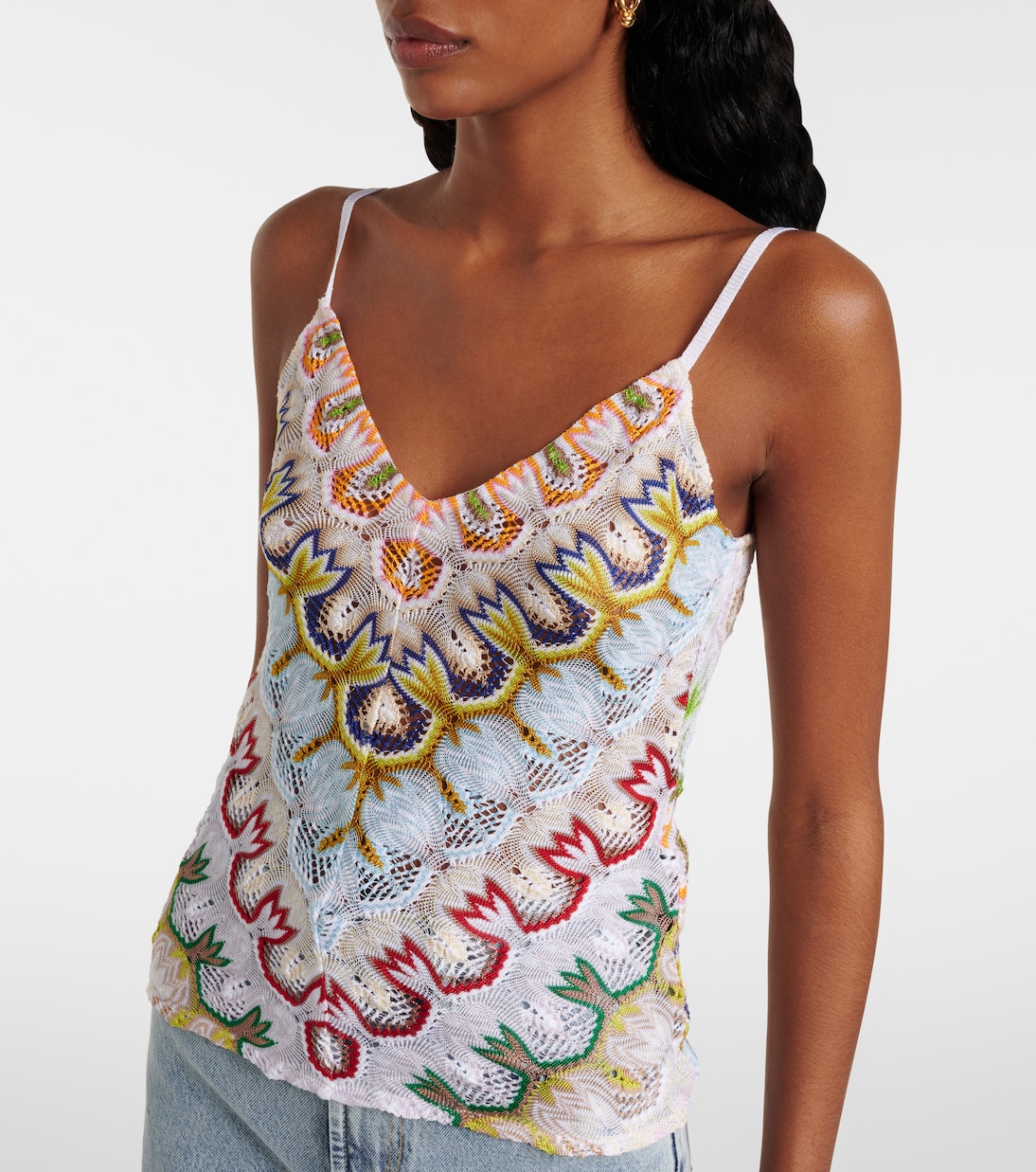 Embroidered tank top | Missoni
