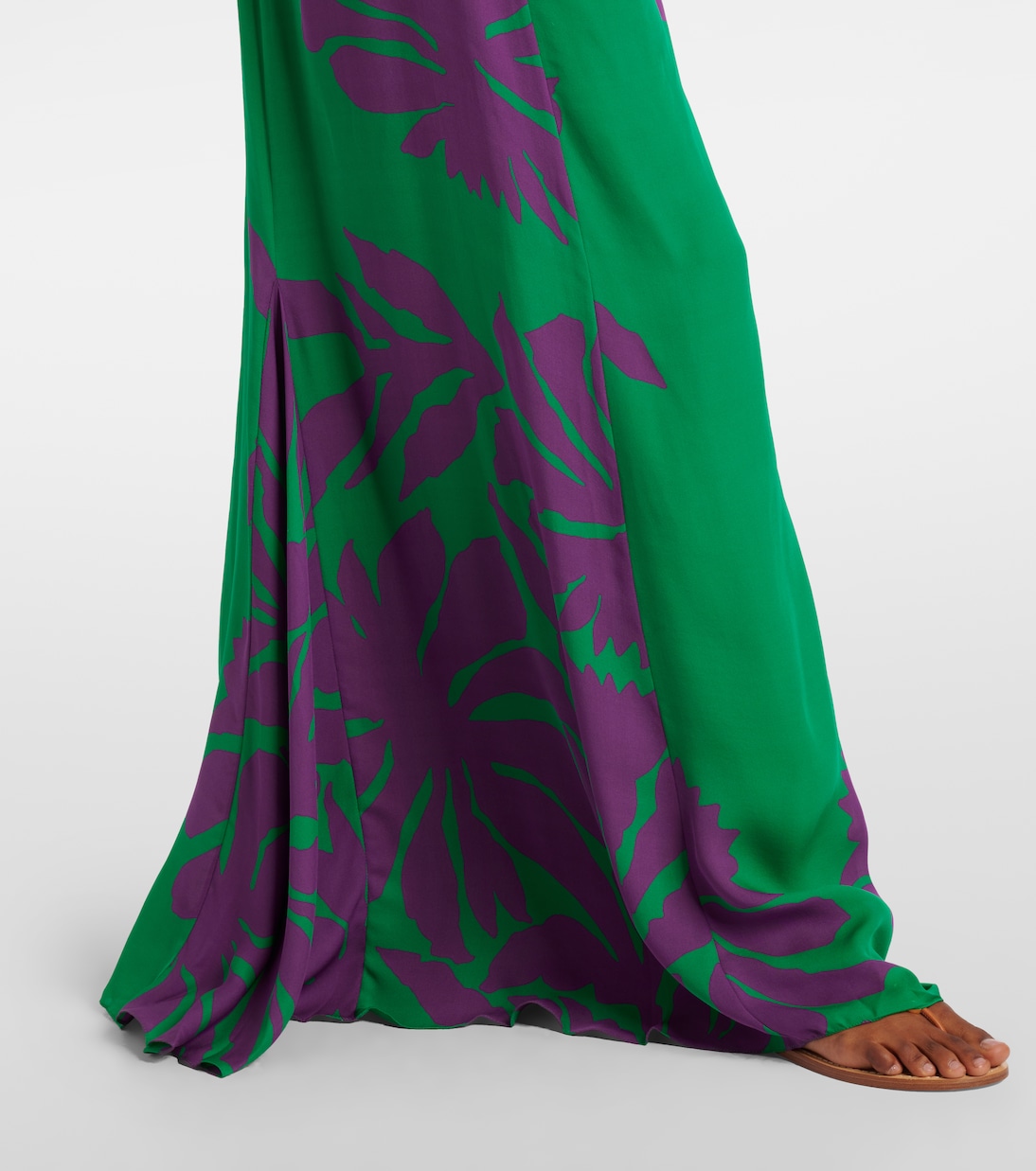 Halterneck printed silk gown | Johanna Ortiz