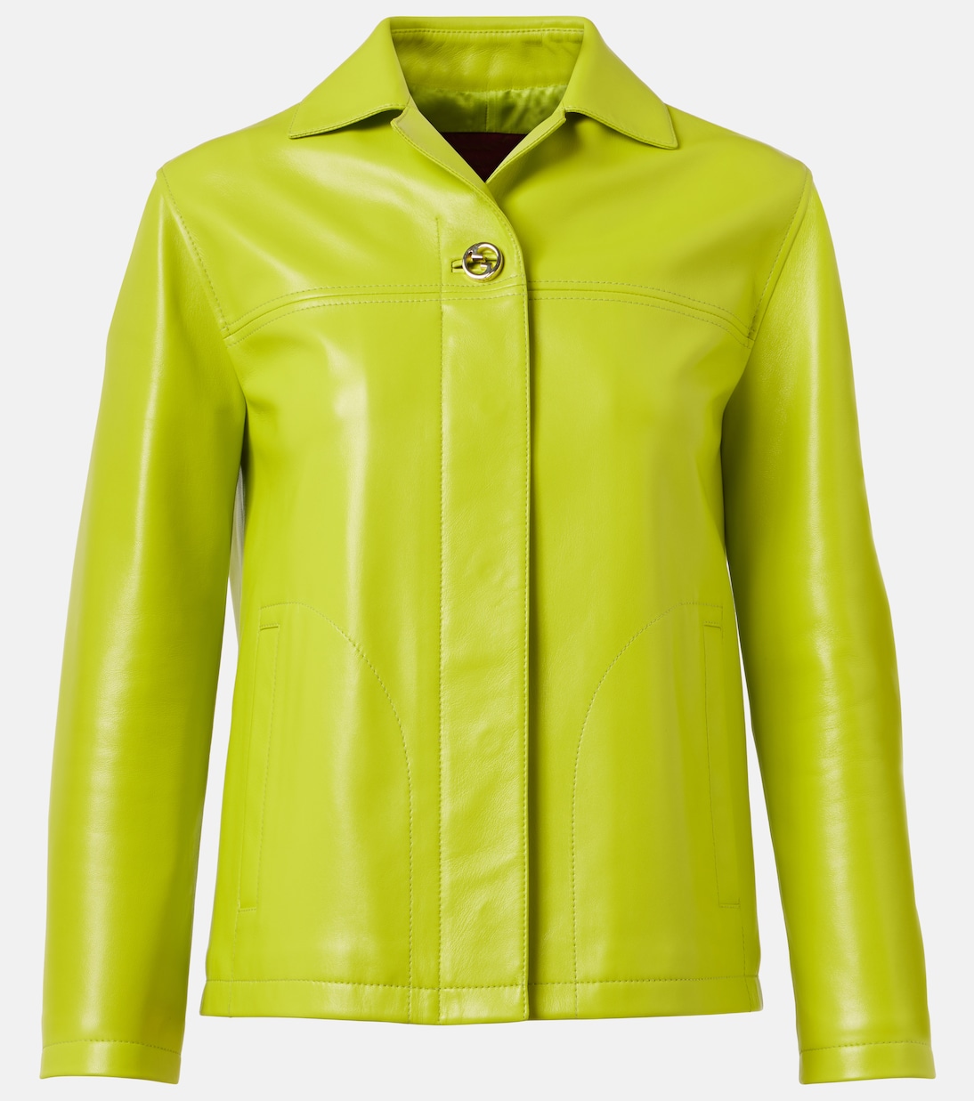 Lederjacke Interlocking G | Gucci