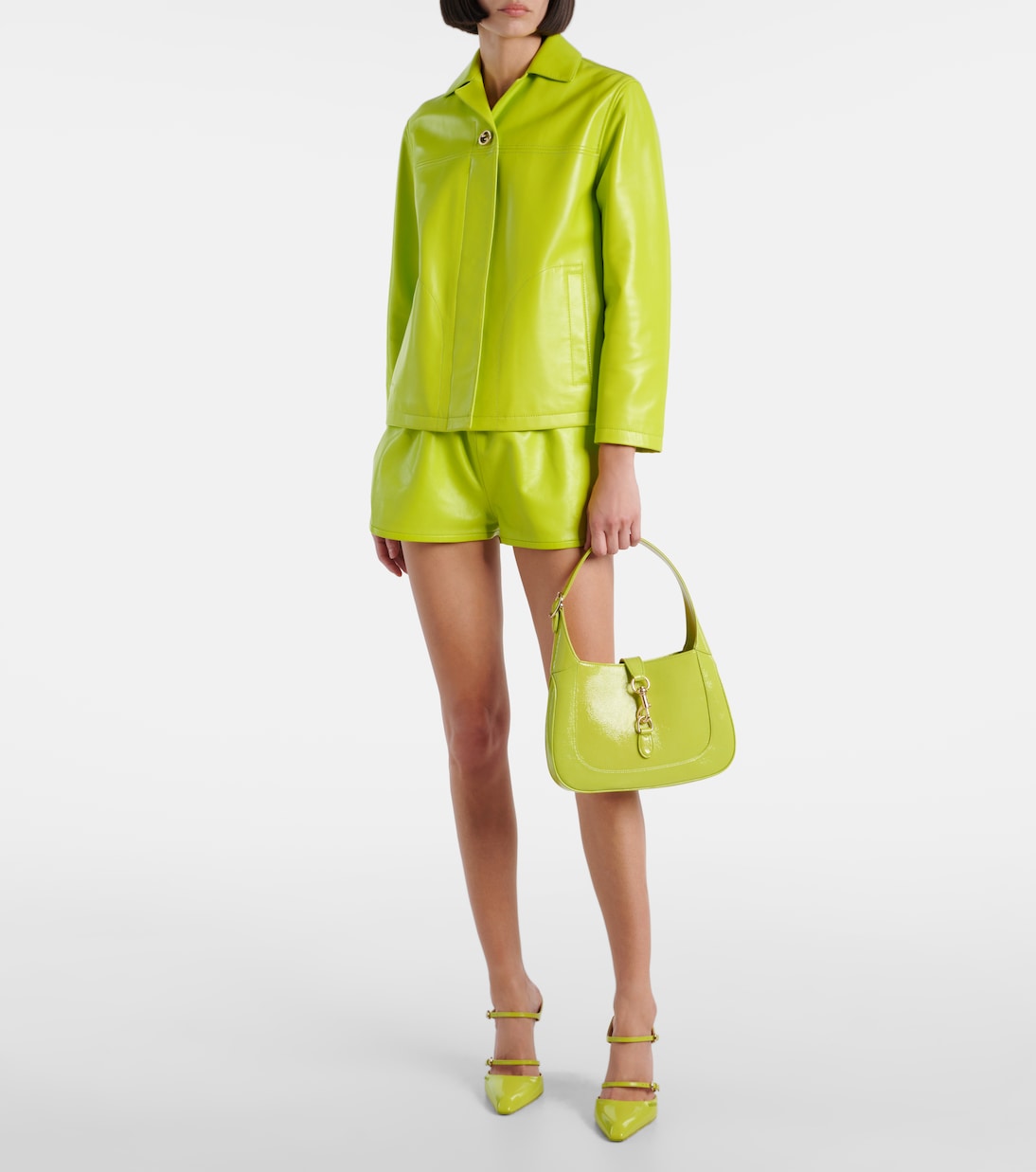 Lederjacke Interlocking G | Gucci