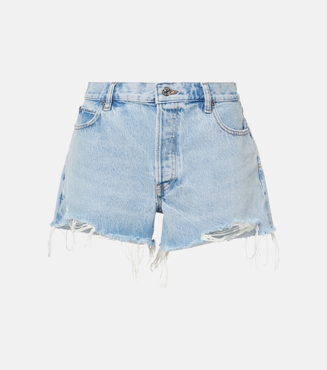Shorts The Hang en denim de tiro medio | Frame