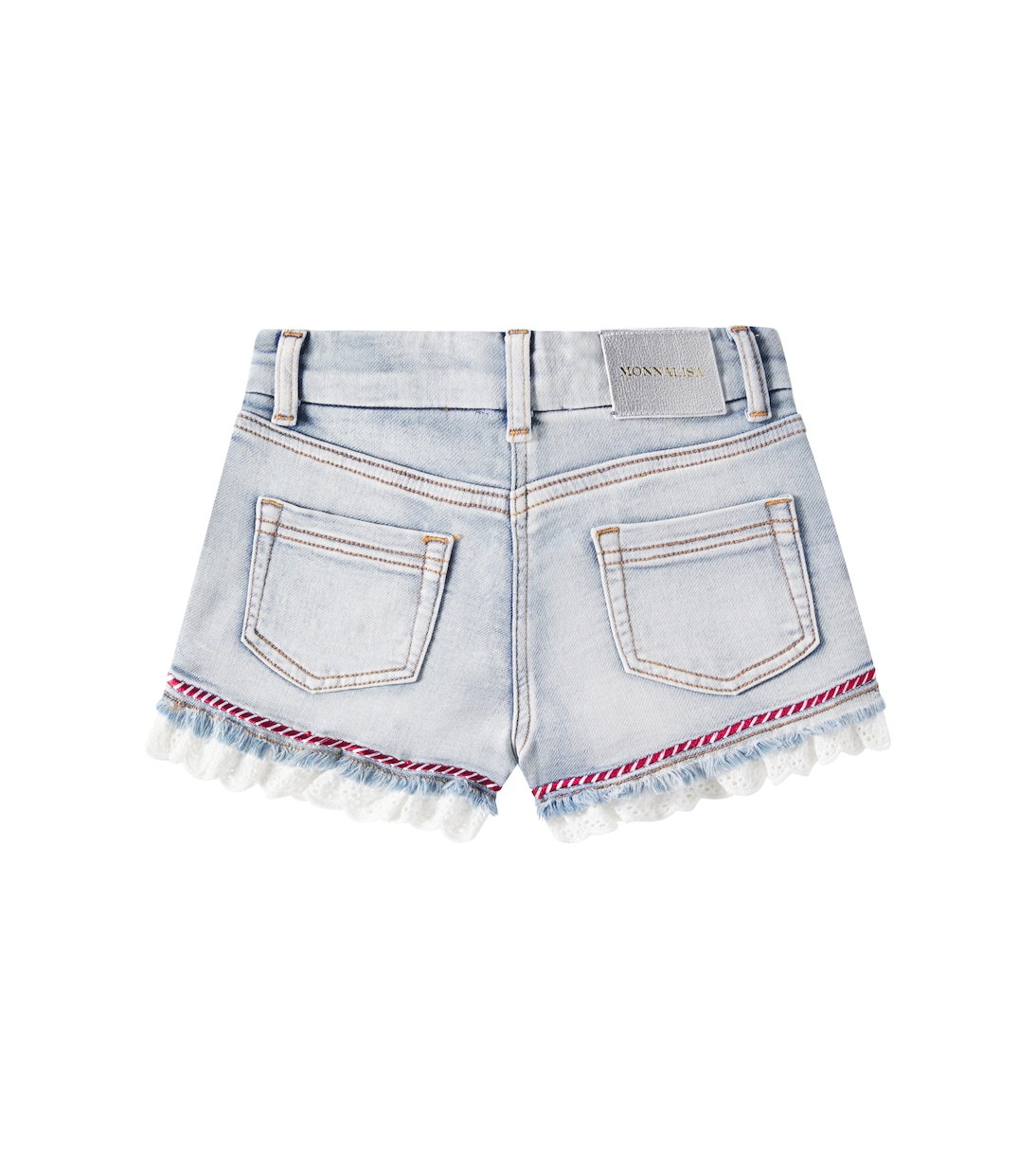 Shorts en denim de efecto desgastado | Monnalisa