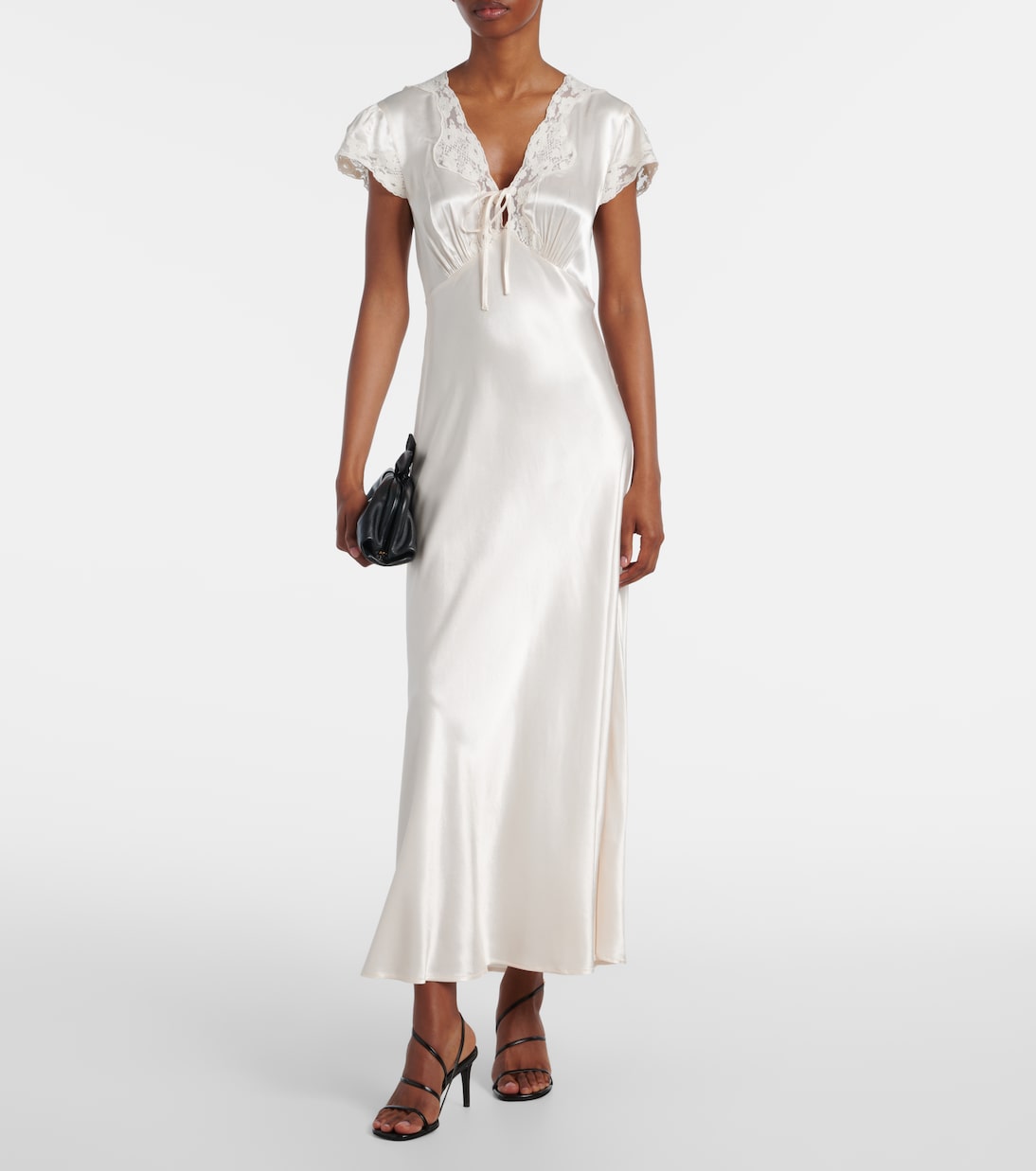 Bridal Amari satin gown | Rixo