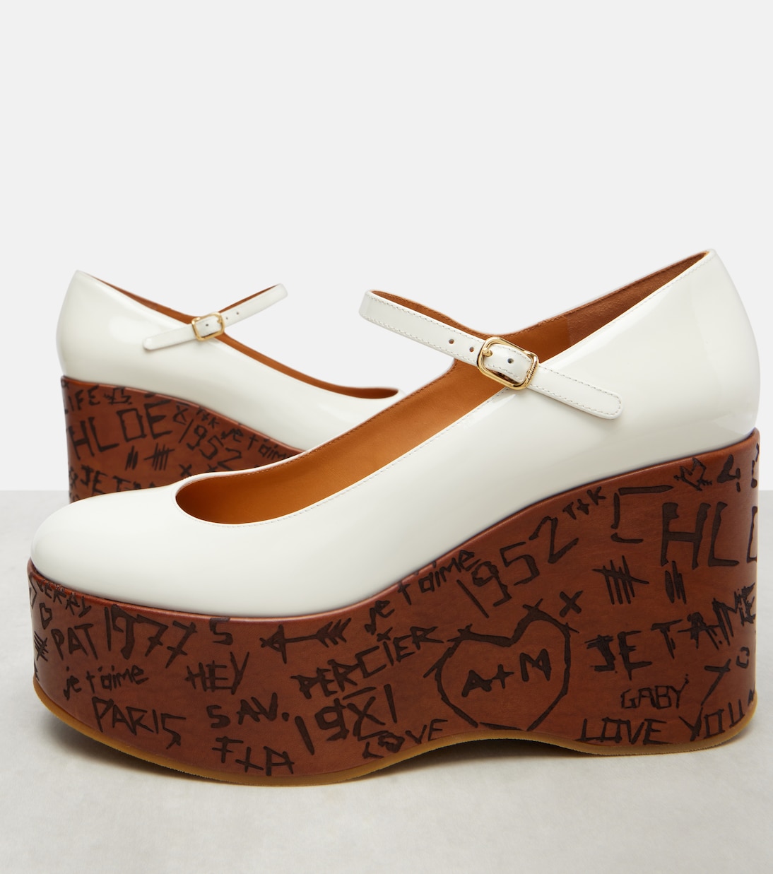 Escarpins compensés Maxime en cuir | Chloé