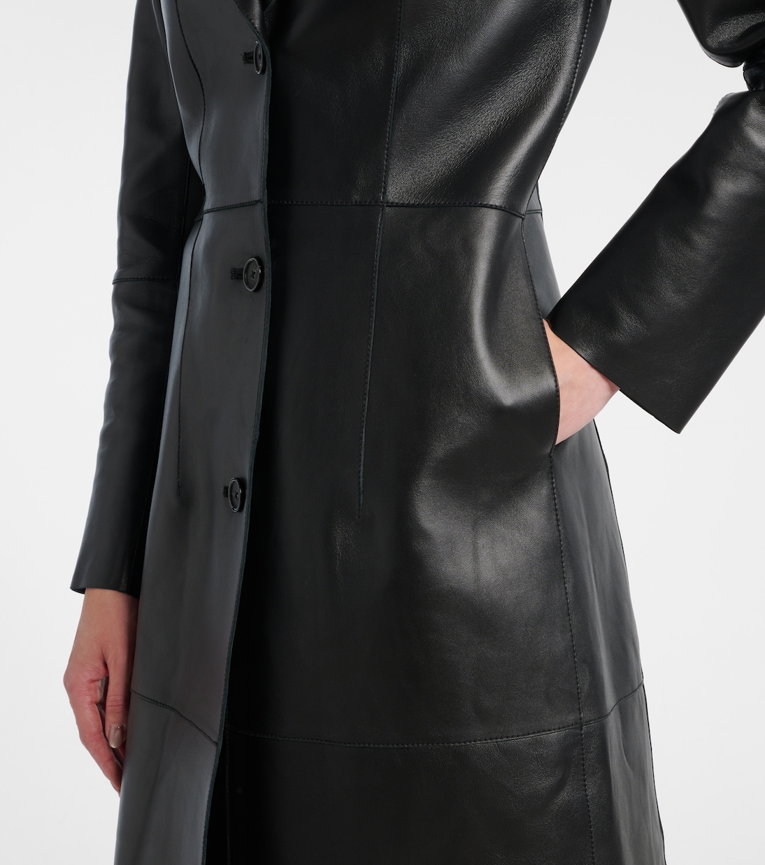Manteau en cuir | Toteme