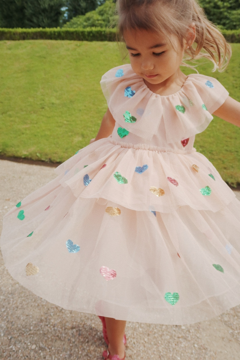 Abito in tulle con paillettes | Konges Sløjd
