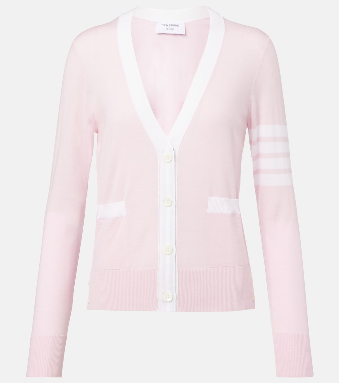4-Bar virgin wool cardigan | Thom Browne