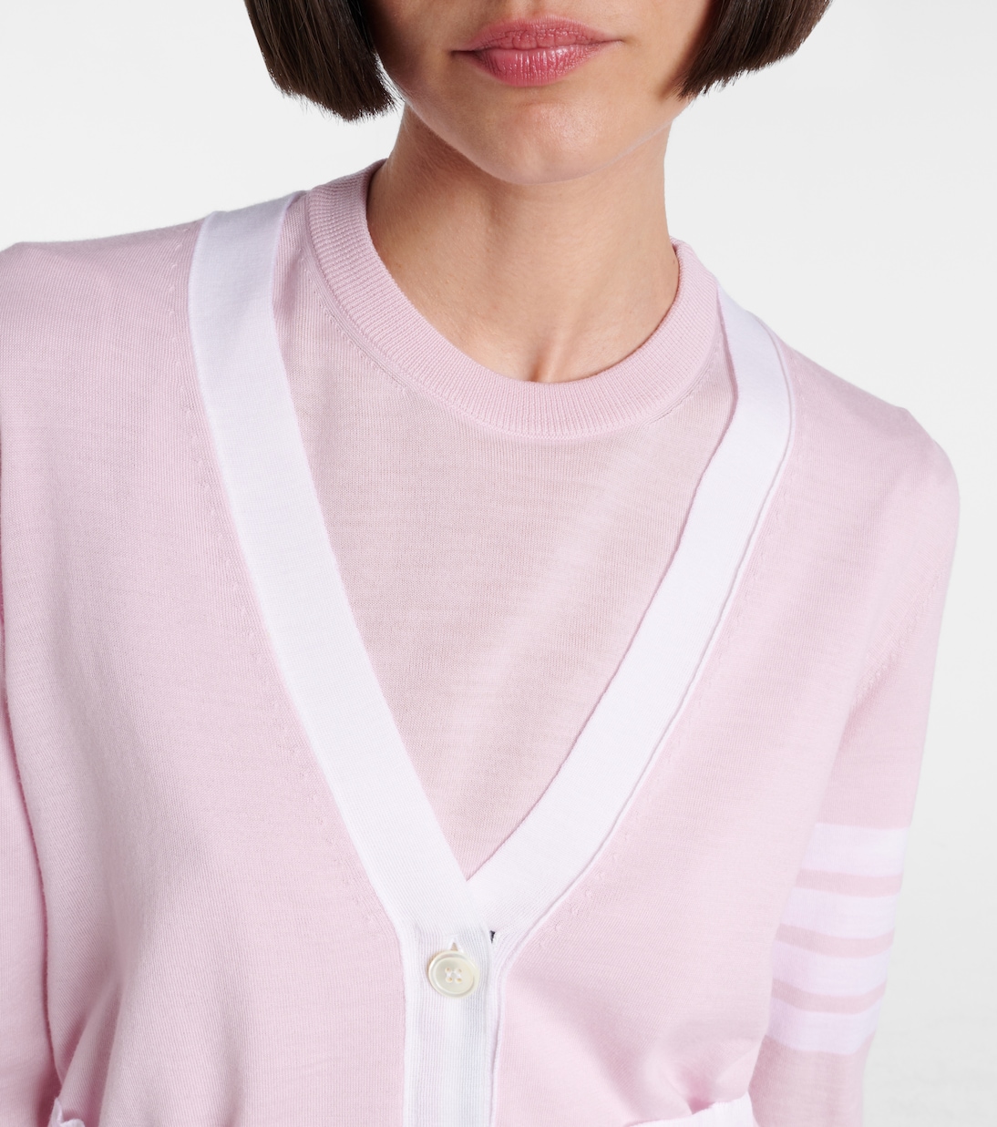 4-Bar virgin wool cardigan | Thom Browne